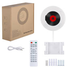 Портативный настенный Bluetooth CD-проигрыватель, USB-накопитель, светодиодный дисплей, HiFi-динамик, аудио с дистанционным управлением, FM-радио, встроенный (ес Pl 2024 - купить недорого
