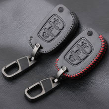 Leather Car Remote Key Case Cover For Hyundai Tucson Creta ix25 ix35 i20 i30 HB20 Elantra Verna Mistra 2015 2016 2017 2018 2019 2024 - buy cheap