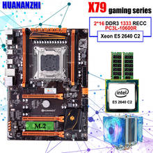 HUANANZHI-placa base X79 LGA2011 para videojuegos, CPU Xeon E5 2640 C2 RAM 32G(2x16G) DDR3 1333MHz RECC 2024 - compra barato