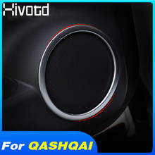 Hivotd For Nissan qashqai j11 Dualis 2019 Accessories Speake Sound ring Trim Cover ABS chrome Car interior mouldings decoration 2024 - buy cheap