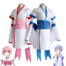 Re: Life in a Different World from Zero Kara Hajimeru Isekai Seikatsu Cosplay Rem Ram Kimono Maid Costume Uniform Halloween Set 2024 - buy cheap