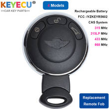 KEYECU Smart Remote Key CAS3 System 3 Button ID46 Chip 315LP/315MHZ/433MHZ/868MHZ For BMW Mini Cooper 2006-2014 IYZKEYR5602 2024 - buy cheap