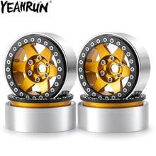 YEAHRUN SCX10 1/2/4PCS 1.9" Beadlock Wheel Rim Metal Wheel Hub for 1:10 RC Crawler Axial SCX10 Upgrade Accessories 2024 - buy cheap