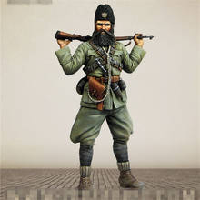Figura de resina de soldado de la República Checa sin pintar, Kit de modelos de montaje a escala 1/16, juguete autoensamblado incoloro, n. ° 598 2024 - compra barato