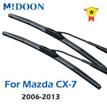 Midoon-palhetas de limpador híbridas para mazda drive (cx7), encaixa dos braços 2006, 2007, 2008, 2009, 2010, 2011, 2012 2024 - compre barato