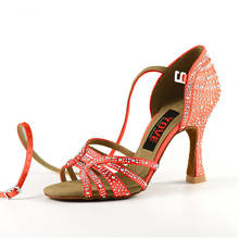 YOVE 10 colors choose Style w1904-1 Dance shoes Bachata/Salsa Women's Dance Shoes with Rhinestone 2024 - buy cheap