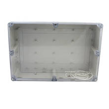 380x260x105mm ABS IP65 Waterproof Plastic Wire Junction Box Transparent Enclosure Clear Project Case Electronic Terminal 2024 - buy cheap