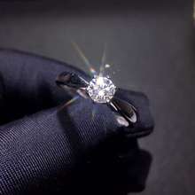 2021 novo crackling moissanite anel para mulheres jóias anel de noivado para casamento 925 anel de prata presente de aniversário 2024 - compre barato