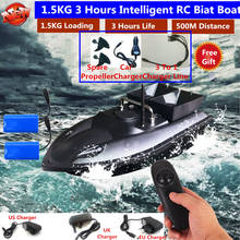 Barco de isca com controle remoto, para pesca, 180min, 500m, rc disacne, automático, com carregador ue, eua/ru 2024 - compre barato