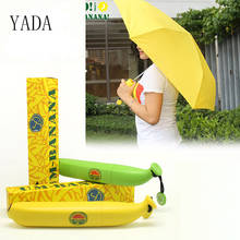 YADA Fashion Mini Banana Umbrella Parasol Rainy Creative Fruit Folding Umbrellas For Women Men UV Windproof Umbrellas YD200027 2024 - buy cheap