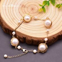 GLSEEVO Natural Fresh Water Pearls Bracelets For Wedding Girls Party Adjustable Large And Small Pearls Luxury Jewelry GB0212 2024 - buy cheap