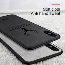 Cloth Texture Ultra-thin Silicon Phone Case For iPhone 7 8 6 6s Plus X Xs Max Xr 11 Pro Max Fabric Soft Protective Cover Coque 2024 - buy cheap