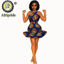 Conjunto de ropa africana para mujer, Top corto y faldas estampadas, trajes de moda para mujer, Sexy para fiesta, Bazin Riche S2126009, 2021 2024 - compra barato