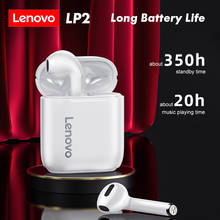 Lenovo-auriculares inalámbricos LP2 con Bluetooth 5,0, dispositivo de audio TWS, con Control táctil, a prueba de sudor, con micrófono, IPX5 2024 - compra barato