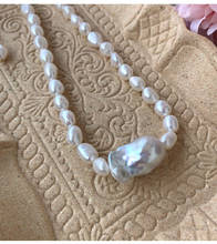 New sleek minimalist natural freshwater pearls irregular 15-26MM Baroque pearl  8-10necklace 2024 - buy cheap