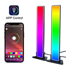 2pcs New RGB Music Bluetooth APP Sound Control Smart LED Ambient Night Light for Gaming TV Decoration Lamp 2024 - buy cheap