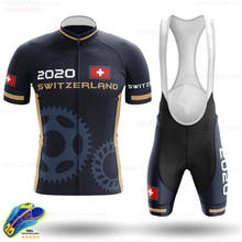 CH Cycling Clothing 2020 Switzerland Custom Ropa Ciclismo Hombre Short Sleeve Cycling Set Mtb Bike Uniforme Maillot Ciclismo 2024 - buy cheap