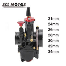 SCL MOTOS 1PC 21 24 26 28 30 32 34mm PWK MAIKUNI Motorcycle Motorbike Carburetor Carburador Carb For 4T Engine 50-250 cc 2024 - buy cheap