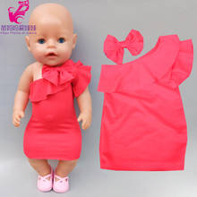 for 43cm  baby dolls clothes Dinosaur flamingo rompers for 17 infant baby doll clothes pants doll toys wear kids gift 2024 - buy cheap