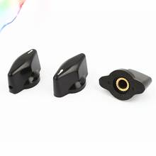 3pcs x Black Plastic Rotary Switch Knobs Cpas 6mm Dia Shaft Hole 2024 - buy cheap