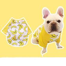 Camiseta de verano para perro Bulldog francés, chaleco estilo plátano para perros pequeños y medianos, Yorkie, osito, Pug, Corgi, ropa para mascotas, disfraz para cachorros, LAC08 2024 - compra barato