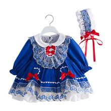 Kids Boutique Dress For Girls Children Spanish Palace Frocks Baby Girl Birthday Party Clothes Toddler Lolita Princess Dresses 2024 - buy cheap