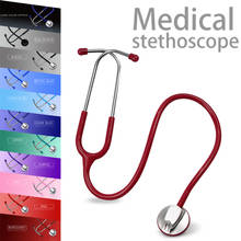 Estetoscópio médico clássico com cabeça única, médico de cardiologia profissional, coração, fofo, enfermeira, estudante, com etiqueta de nome 2024 - compre barato