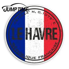 Jump Time Le Havre французские виниловые наклейки-наклейка с французским флагом багажная Водонепроницаемая Автомобильная наклейка на багажник автомобильные аксессуары 2024 - купить недорого