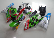 Kit de carenado para motocicleta, carcasa de plástico ABS, personalizado, verde y rojo, para Kawasaki Ninja ZX6R, 636, ZX-6R, 2003, 2004, 03, 04, nuevo 2024 - compra barato
