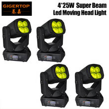 Gigertop TP-L670 Blizzard Nova LED супер луч движущийся головной свет 4*25 Вт Tyanshine мини DMX сценический сильный луч эффект свет 9/15CH 2024 - купить недорого