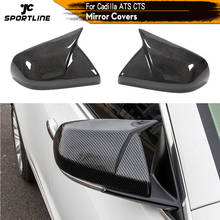Car Rearview Mirror Covers Caps for Cadillac ATS ATSL 2014 - 2018 CTS CT6 2016 - 2018 Carbon Fiber Side Mirror Covers Caps 2024 - buy cheap