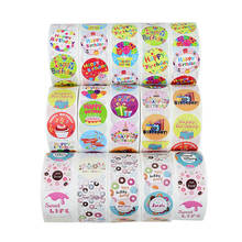 500pcs/roll 2.5cm Cartoon Happy Birthday Stickers for Children Paper Label Party Event Baby Shower Candy Cake Gift Box Decor 2024 - buy cheap