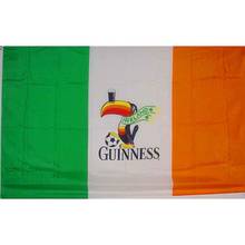 Irlanda guinness irlandês guiness cerveja bandeira 3x5ft bandeira 100d 150x90cm poliéster latão grommets bandeira personalizada 2024 - compre barato