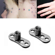 1pc Titanium Dermal Anchor Skin Diver Base Surface Barbell Piercings Micro Retainers Hide-it Implants Piercing Body Jewelry 16G 2024 - buy cheap