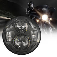 Farol de motocicleta aranha redonda, luz led de 5.75 tamanhos 51w osram, com feixe h/l para harley honda triumph speed triplo 5-3/4" 2024 - compre barato