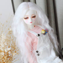 1/3 1/4 1/6 1/8 Bjd Wig High Temperature Long Fashion White Wavy Wire Bjd Wig SD For BJD Doll 2024 - buy cheap