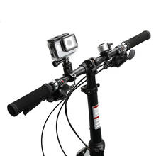 Accesorios de cámara Gopro, soporte de aleación de aluminio para barra delantera de bicicleta, manillar, poste de asiento, soporte de cámara, rotación de 360 grados 2024 - compra barato