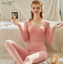 Women Thermal Underwear Set Top + Pants 2 Piece Set Winter Long Johns Second Skin Winter Female Thermal Clothing Thermal Shirt 2024 - buy cheap