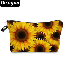 Deanfun Small Makeup Bag for Women Sunflower Cosmetic Bag Gift Travel Organizer 52367 2024 - buy cheap