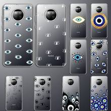 Funda de teléfono abstracta turca de la suerte, azul, mal de ojo, transparente, para Xiaomi Redmi note 10 t 8 9 pro lite 11 2024 - compra barato