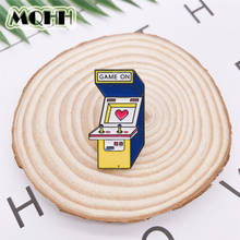 Cartoon Retro Childhood Memories Game Machine Toys GAME OVER Enamel Brooch Alloy Badge Denim Clothes Bag Pins Punk Jewelry Gift 2024 - buy cheap