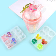 DIY Crystal Epoxy Resin Mold Cup Straw Accessories Mold Straw Silicone Mold Snap Accessories Jewelry Molds 2024 - buy cheap