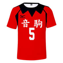 Anime Haikyuu 3D T Shirt Women Men Nekoma High School Kozume Kenma Kuroo Tetsurou Short Sleeve Funny Tshirt Cosplay Costume 2024 - buy cheap