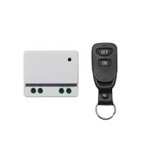 Interruptor de controle remoto sem fio 1ch 433mhz, ac 85v 110v 120v 220v 250v, transmissor e receptor