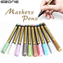 EZONE 10Pcs Metallic Marker Pens Protection Paint Marker Pen Ceramic Porcelain Rock Wood Kit Universal Marker Pen 2024 - buy cheap