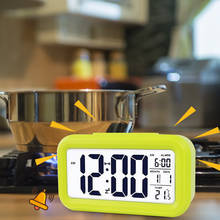 Temperature Alarm Clock LED Digital Backlight Calendar Snooze Mute Clock USB/AAA Powered Electronic Desktop Clocks 2024 - buy cheap