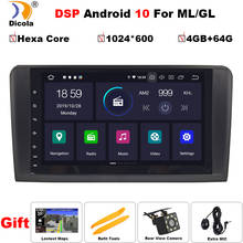 9" IPS Android 10 Hexa Core DSP Car Radio GPS For Mercedes Benz ML GL W164 ML350 ML500 GL320 Stereo Navigation IPS Screen NO DVD 2024 - buy cheap
