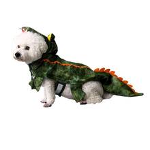 Fantasia para cães, roupas de animal de estimação para cosplay, de crocodilo, traje para cães pequenos, médios e grandes, casaco quente de inverno 2024 - compre barato