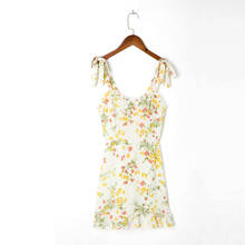Vestido de verão feminino casual floral plissado justo 2024 - compre barato