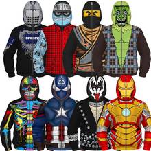 Fashion Cosplay Children Spring Autumn Full Sleeve 3D Print Sweatshirts Kids Jackets Children's Clothing Boys Hoodies Teen Coats 2024 - buy cheap